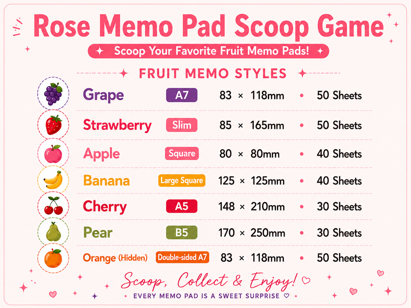 ROSE Notebook Scoop Game | Mystery Cute Notebooks