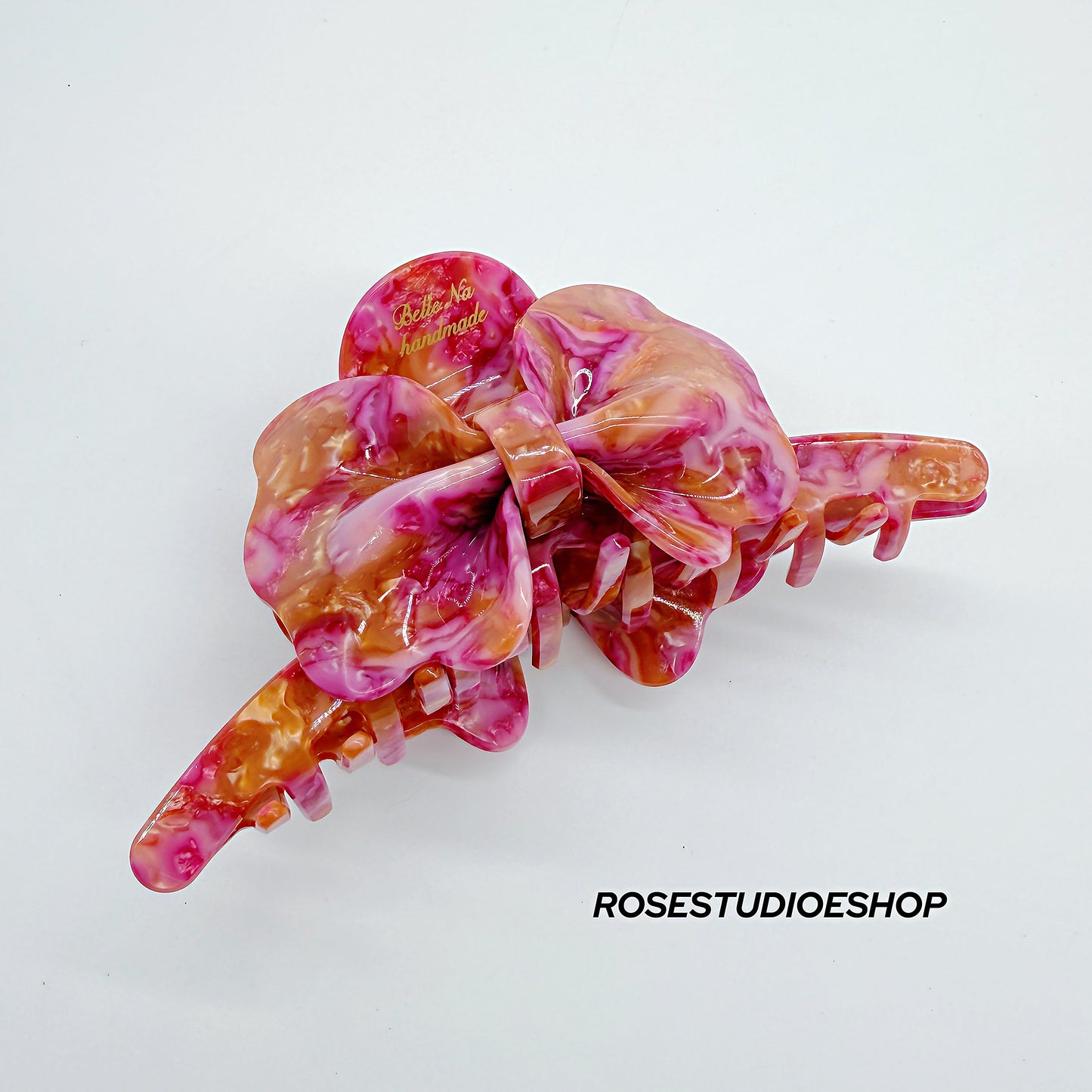 Grote strik acetaat haarclip