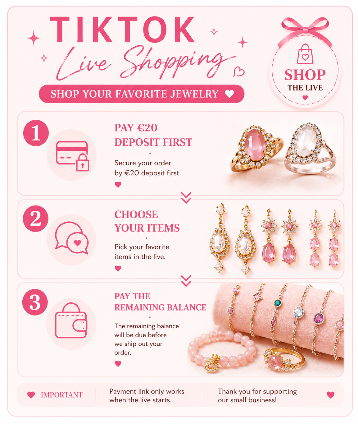 TikTok Live Jewelry Deposit 💕