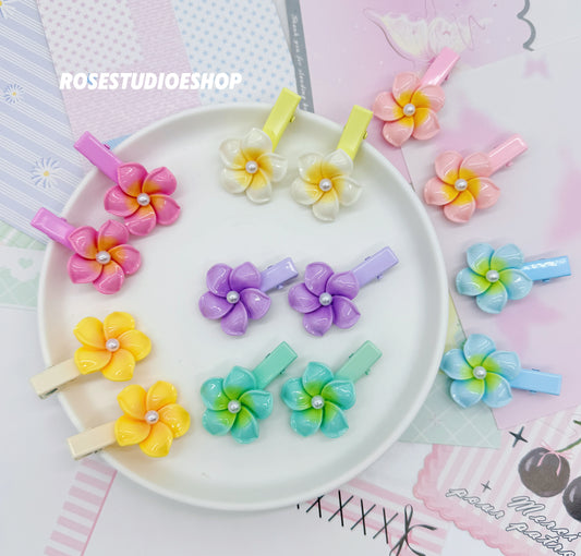 3,7cm Bloem Haarclips – Schattig, Elegant & Kleurrijk